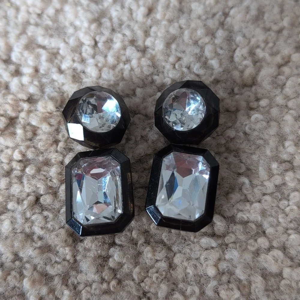 J.Crew Black Jewelry Box Earrings